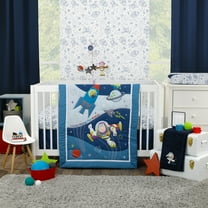 Disney Toy Story Outta This World Blue 4 Piece Crib Bedding Set