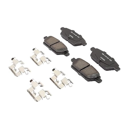 KarParts360 For Ford Fusion 2006-2012 Disc Brake Pads Rear | Low Dust Rating | With Mechanical Wear Sensor Option | Included Shims Option | Included Clips Option