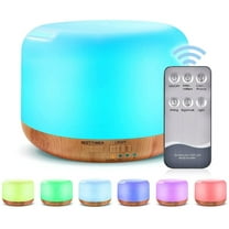 300ML Essential Oil Diffuser, Remote Control Ultrasonic Aromatherapy Oil Diffusers Cool Mist Humidifier, Waterless Auto-Off and 7 LED Light Colors for Bedroom, Yoga, SPA, Baby