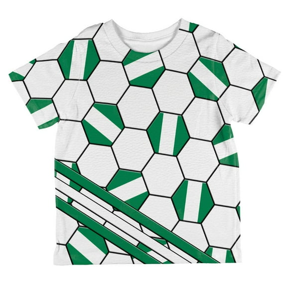 World Cup Nigeria Soccer Ball All Over Toddler T Shirt Multi 6T