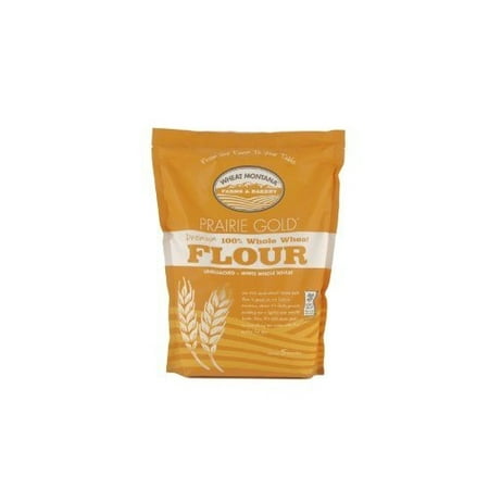 (2 Pack) Wheat Montana Prairie Gold Flour, 5 Lbs (Best Whole Grain Flour)