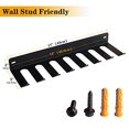 thumbnail image 2 of Gym Storage Rack Resistance Band Rack Wall Mount Barbell Rack Heavy Duty Home Gym Storage Rack for Gym Equipment, Exercise Bands, Lifting Belts and Jump Ropes, Gym Accessories (8 prongs), 2 of 5