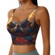 thumbnail image 2 of Balery Maple Leaf Meditating Squirrel Sujetadores deportivos con espalda cruzada para mujer, acolchados, sin costuras, de alto impacto, ideales para yoga, gimnasio, entrenamiento y fitness.-, 2 of 8