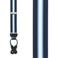 thumbnail image 2 of SuspenderStore Dressy Striped Grosgrain Suspenders- 1.38-Inch Wide - Button - 9 Colors & 2 Sizes, 2 of 4