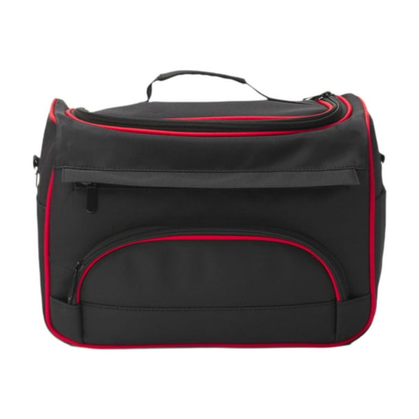 Bolsa de maquillaje, horquillas, organizador de maquillaje, brochas de maquillaje, bolsa de viaje para artículos de tocador. Rojo
