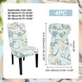 thumbnail image 2 of Paquete de 4 fundas elásticas para sillas de comedor, fundas para sillas de cocina, fundas para sillas Parson, fundas extraíbles para asientos de sillas., 2 of 6