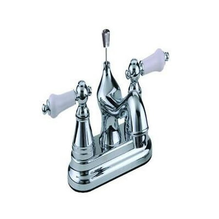 

1pk Toolbasix PF4232 Lavatory Faucet Non-Metal Acrylic Two Handle Chrome