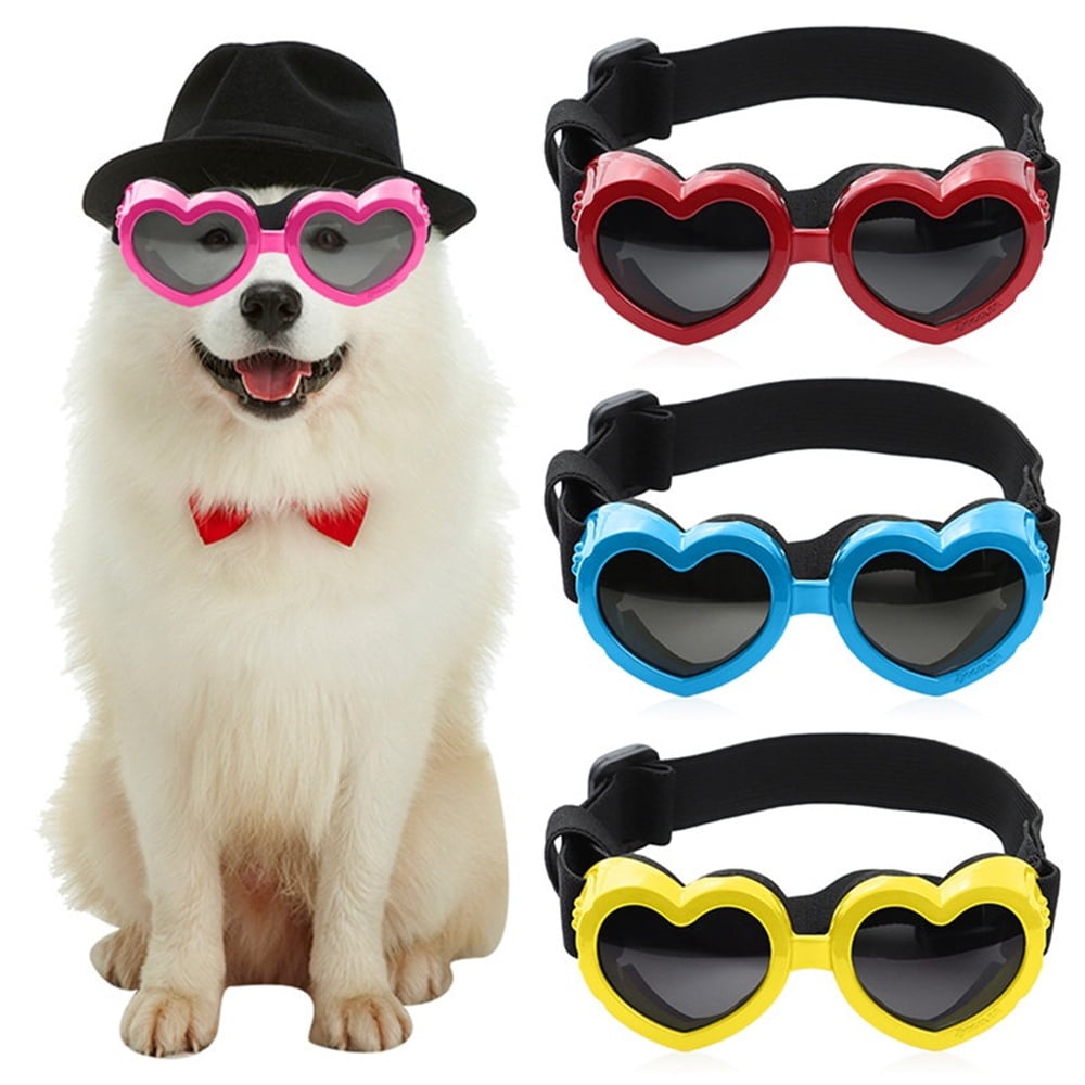 Small Dog Sunglasses Goggles Eye Wear Protection with Adjustable Strap