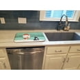 thumbnail image 3 of Black French Bulldog Snowman Christmas Dish Drying Mat, 3 of 7