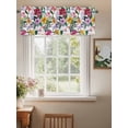 thumbnail image 2 of Spring Blooms Botanicals Curtain Valances for Windows, Colorful Summer Botanical Kitchen Valance Window Treatment, Light Filtering Block Curtains for Bathroom/Bedroom/Living Room 42'' x 12'', 2 of 9