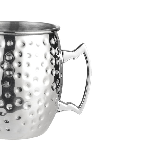 Taza Mule Taza de cerveza de acero inoxidable Moscú Taza de cóctel (A) Café Plata