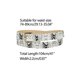 thumbnail image 3 of Cinturón de cintura de cuero sintético blanco con hebilla de pin embellecida para mujeres delgadas Inspire Chic, 3 of 4