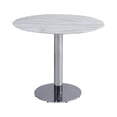 thumbnail image 2 of Chintaly Imports NOEMI-DT-B Noemi Round Pedestal Dining Table, Stainless Steel, 2 of 3