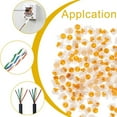 thumbnail image 7 of Wire Connector UY K2 Telephone Cable Butt Splice Connectors Button 2 Wire Waterproof Crimp Coupler for Network Data Phone Wire Joints, 100PCS K2 Wire Connectors, 7 of 7