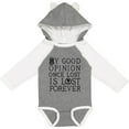 thumbnail image 3 of Inktastic Jane Austen Good Opinion Quote Girls Long Sleeve Baby Bodysuit, 3 of 5