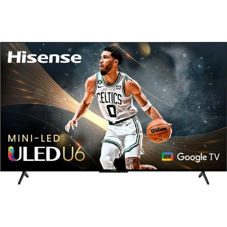 Restored Hisense 65-Inch Class U6 Series Mini-LED QLED Google Smart TV (65U6K) - QLED, 600-Nit, Dolby Vision IQ & Dolby Atmos, Full Array Local Dimming (Refurbished)