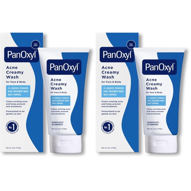 PanOxyl Crema Facial Antiacné 4% Peróxido de Benzoilo 2x170g