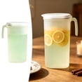 thumbnail image 3 of Oval Fridge Door Pitcher With Lid And Top Spout, Freezer & Dishwasher Safe Plastic Beverage Jug With Measuring Marks For Juice, Iced Tea And Homemade Cold Drinks, 3 of 8