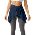thumbnail image 3 of YUNAFFT Anti-Peek Wrap Skirt for Women with Faux Hem Design Soft Stretch Fabric and Comfortable Fit, 3 of 3