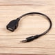 thumbnail image 2 of Cable auxiliar ANGGREK Adaptador macho A hembra USB de 3,5 mm Negro, 2 of 8