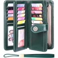 thumbnail image 2 of LAICAIW Women's Wallet Genuine Leather RFID Blocking Large Capacity Trifold Ladies Wallet, 2 of 6