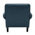 thumbnail image 5 of BARNUT Accent Chair,Armchair with Comfy Upholstered,Living Room Chair with Arms and Wood Legs,Set of 1,PU Leather in Navy, 5 of 5