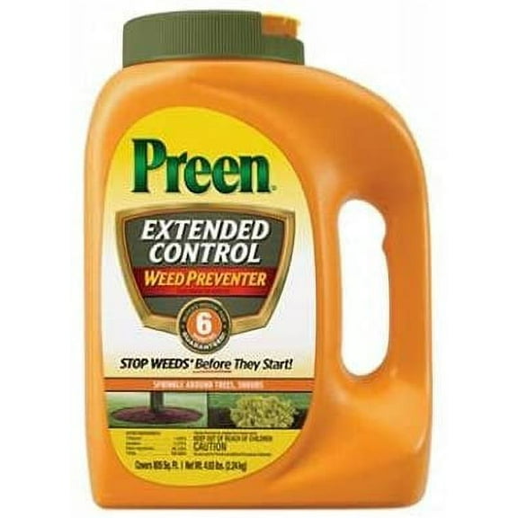Preen 2464092 Extended Control Weed Preventer, 4.93-Lbs. - Quantity 4