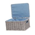 thumbnail image 1 of Cesta Tejida de Almacenamiento, Cesta para Artículos Diversos, Práctica con Tapa, Cesta para La Colada, Organizador de Almacenamiento para Alimentos, Grande, 1 of 9