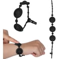 thumbnail image 2 of Goddess Bracelet Sensoriel Simple Fidget Jouet Bracelet en Silicone Décompression, Soulagement du Stress Jeu Sensoriel Fidgeting Bracelet de Musique Mini Flip, Pression des Doigts Tue le Temps (Noir, 1 Pce), 2 of 5