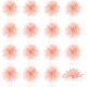 thumbnail image 1 of 16 piezas de flores de gasa naranja, apliques de tela de gasa para coser, parches decorativos 3D para ropa., 1 of 7