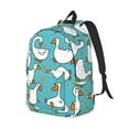 thumbnail image 2 of Daiia Cartoon Funny Goose Vintage Canvas Backpack for Men and Women ,Hiking Backpack,Travel Laptop Bag for School,Large Capacity Backpack, 2 of 8