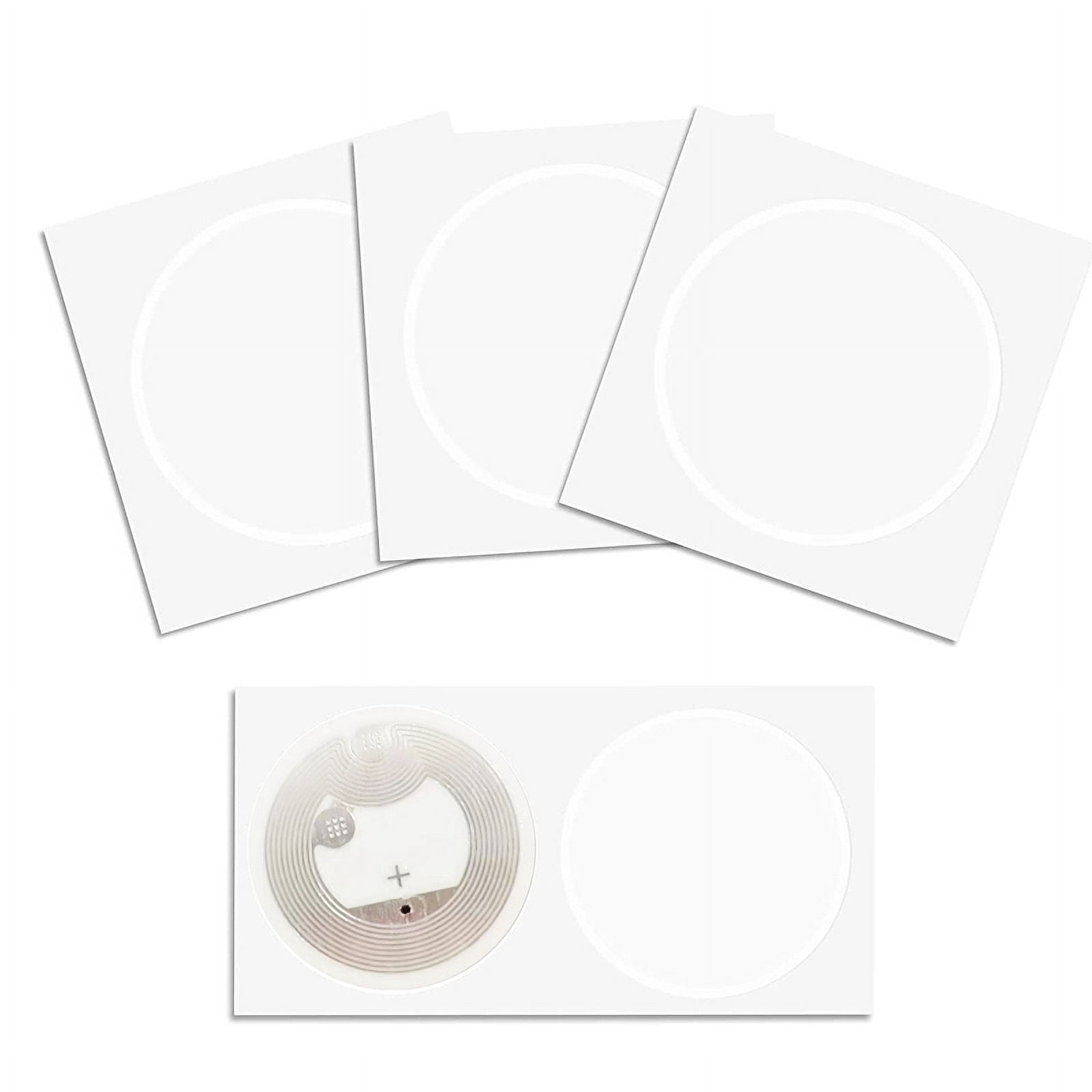 500Pcs NFC Ntag216 Sticker Ntag216 NFC Tags NFC 216 Tag Ntag216 NFC Cards 13.56Mhz NFC Tag Stickers 888 Bytes Memory