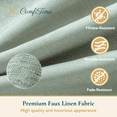 thumbnail image 3 of ComfiTime Fabric Shower Curtain with Hooks – 210 GSM Heavy-Duty Faux Linen Hotel Luxury Cloth Bathroom Curtain, Weighted Hem, Water-Repellent, Mold-Resistant, Machine-Washable, 72 x 72 in, White, 3 of 13