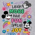 thumbnail image 3 of Disney - Mickey Mouse - Laugh More, Have Fun, Spread Joy - Men's Long Sleeve T-Shirt, 3 of 5