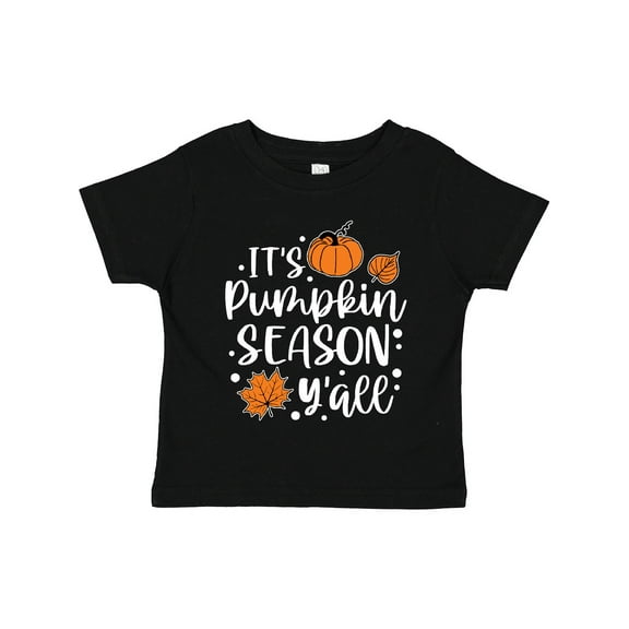 Inktastic Thanksgiving It's Pumpkin Season Y'all with Fall Leaves Boys or Girls Toddler T-Shirt