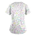 thumbnail image 4 of BDPORKAS Plus Size Scrubs for Women Nurse Uniforms Breathable Short Sleeve with Pocket Scrub Tops Cute Animal Printed Comfy Holiday Shirts, 4 of 6