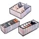 thumbnail image 1 of Underwear Drawer Organizers,3 Pack Non-Woven Foldable Storage Box Closet OrganizersBlack, 1 of 5