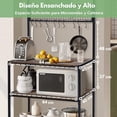 thumbnail image 4 of Mueble de cocina con almacenamiento de 3 capas Gabinet organizador de almacenamiento, Marrón FurnitureR hogar, 4 of 7