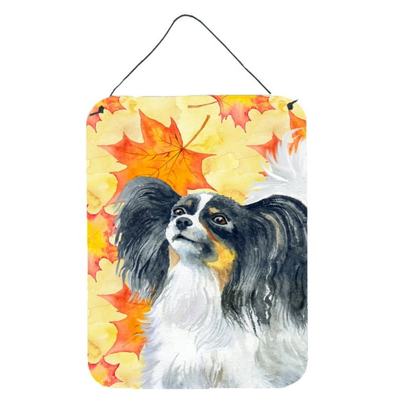 Carolines Treasures BB9918DS1216 Papillon Fall Wall or Door Hanging Prints Yellow 12WX16H multicolor
