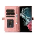 thumbnail image 3 of for Samsung Galaxy S21 Ultra Multi-Functional Zipper Wallet Case , Built-in Magnet Flip Folio Cover with Card Slots Wrist Strap Kickstand Case for Samsung Galaxy S21 Ultra (6.8 inch),Rosegold, 3 of 9