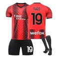 thumbnail image 4 of 23-24 Home Jerseys Sports Team Uniform Set Football Training Suit Set Three-piece Sets "9" Adult M #115C, 4 of 6