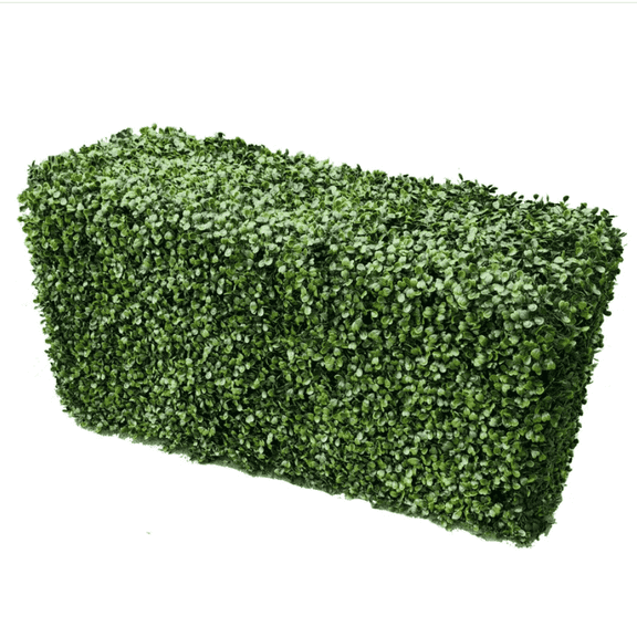 Light Artificial Boxwood Hedge 40"L x 20"H Commercial Grade UV Resistant