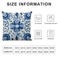 thumbnail image 5 of PIKWEEK  Chinoiserie Pillow Covers Blue and White Chinoiserie Pillows Decorative Throw Pillows Cover, Blue Floral Pillow Cases, Blue and White Porcelain Chinoiserie Home Living Room Decor, 5 of 5