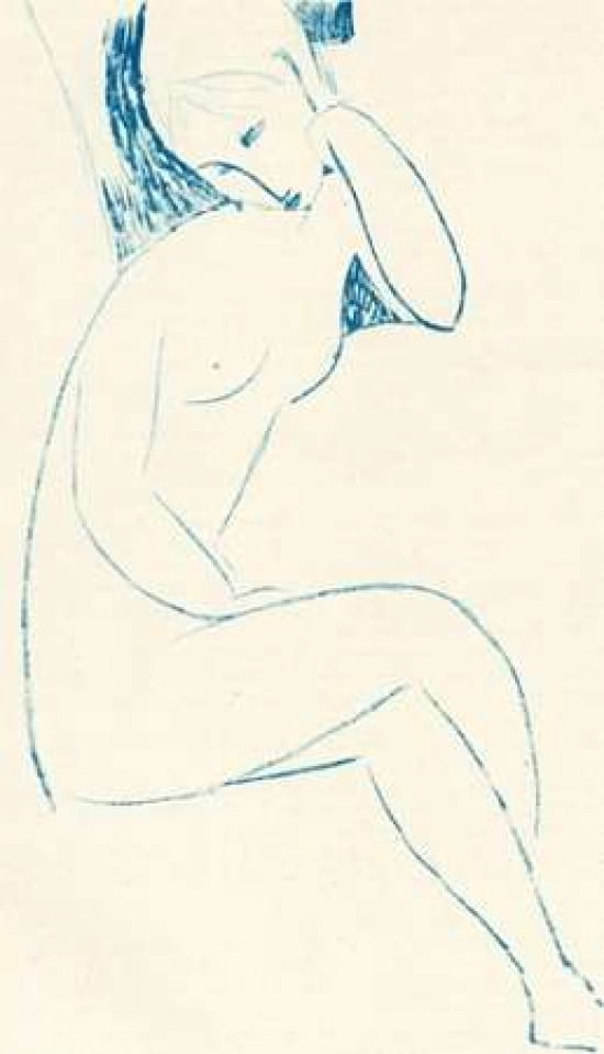 Seated Nude Canvas