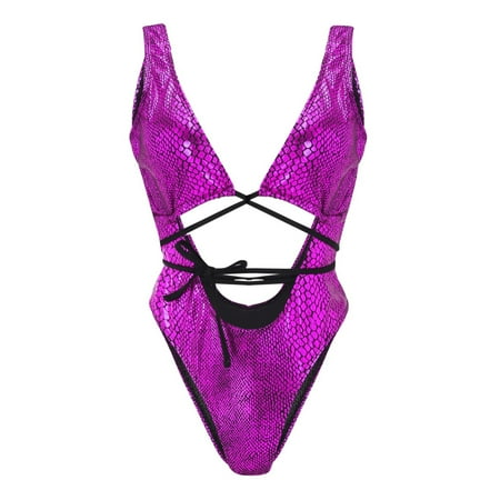 Celivon One Piece Swimsuit For Women Swimwear Bra Splicing Set Push Up Beach Bikini Swimwears Bathing Suit