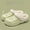 green, variant on Fuzzy Lined Cute Clog Slippers, Warm Plush Winter Slip-On Clogs for Couples, Thick-Sole Anti-Slip Durable Outdoor & Indoor Comfort Shoes