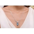 thumbnail image 2 of KATGI Fashion Women Sky Blue Crystal Necklace and Earrings Set, 2 of 2