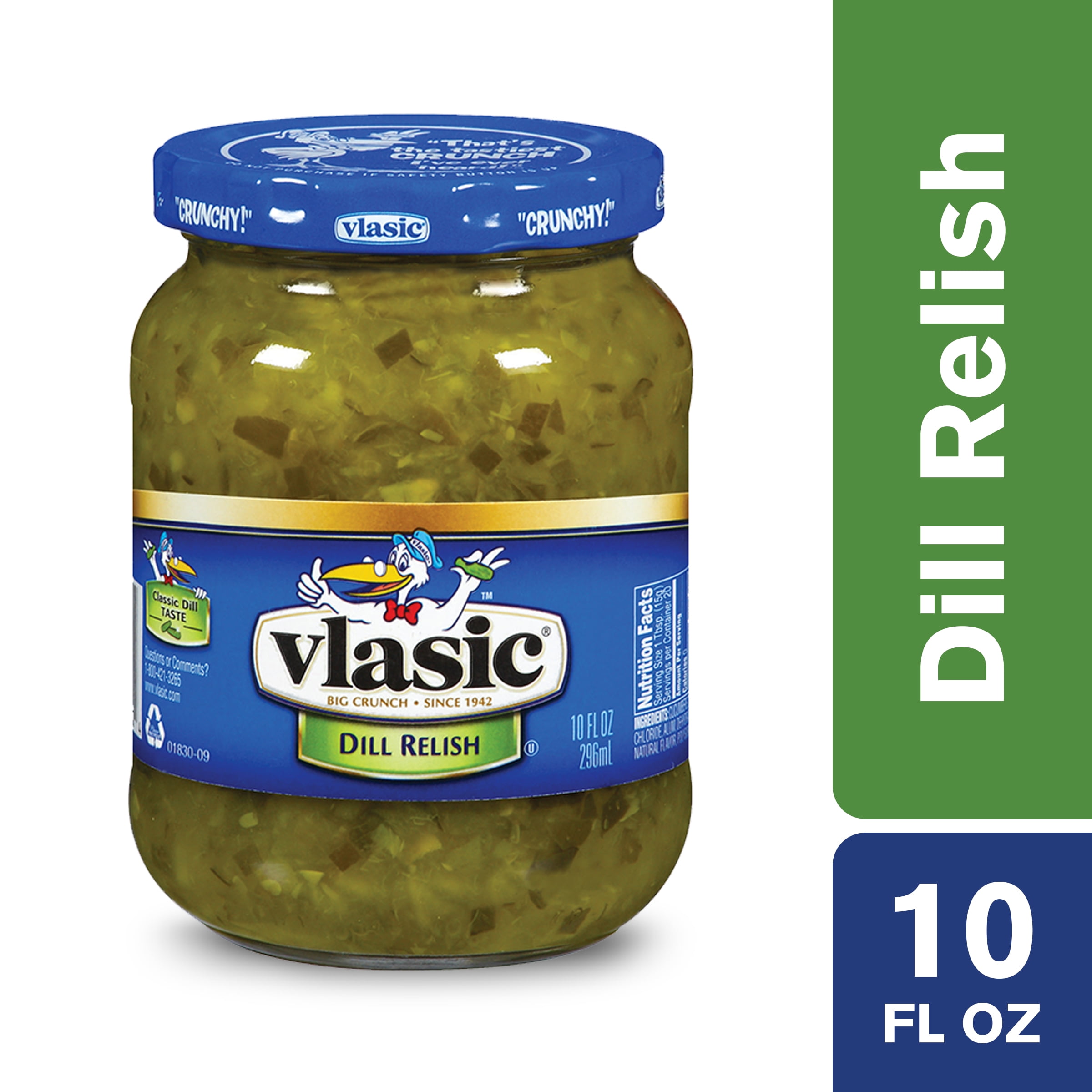 Vlasic Dill Relish, Keto Friendly, 10 FL OZ - Walmart.com - Walmart.com