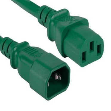 SANOXY Cables and Adapters; 8ft 18 AWG Computer Power Extension Cord IEC320 C13 to IEC320 C14, Blue