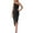 Black dresses for women, variant on Wycnly Dresses for Women Basic Ruched Bodycon One Shoulder Irregular Wrap Strap Dresses Sleeveless Slash Neck Solid Summer Midi Formal Dress Black XXL